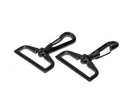Карабин металлический поворотный 38 мм цвет черный никель